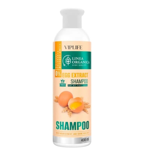 VIPLIFE LINEA ORGANICA Saç şampunu YUMURTALI 430 ml (sulfatsız) şəkil