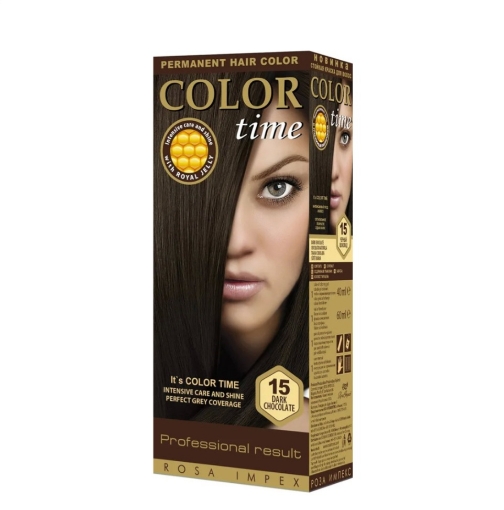 REGAL Saç boyası ''Color Time" № 15 qara şokolad 100 ml resmi