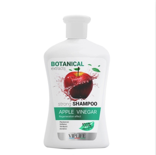 Изображение VIPLIFE Botanical Extracts Apple Vinegar Shampoo Alma sirkəsi ekstraktı ilə şampun 225 ml